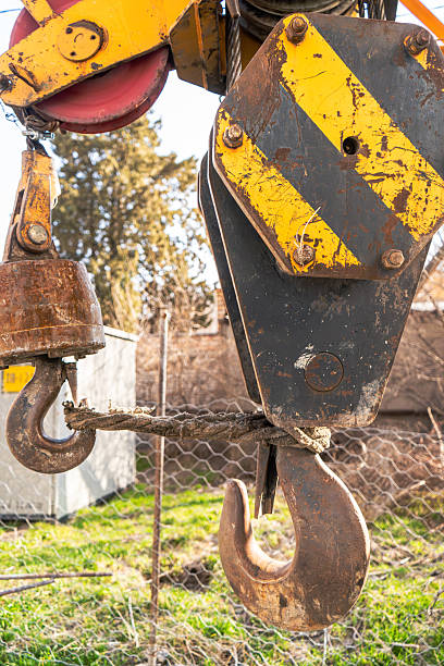 istock Heavy-Duty Industrial Crane Hook Close-Up 2209881332