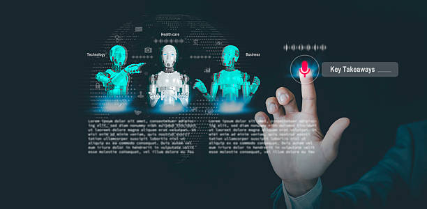 istock AI agents Key Takeaway concept. Businessmen use voice commands to enable Artificial intelligence to help search engines, Communication responds in real-time voice, and Futuristic technology transformat 2209883420