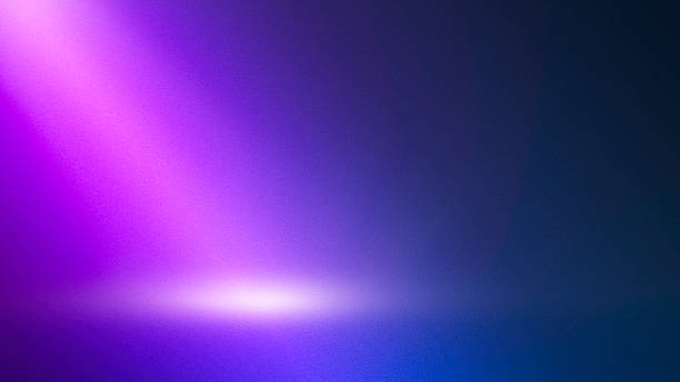 istock Grainy Gradient noise texture blue, purple background vibrant web poster, banner, cover header backdrop design, Abstract dark color empty dark scene, spotlights reflection on the floor 2209883578