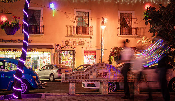 Atlixco Mexico is a city in the Mexican state of Puebla. It has a central square where tourists gather for festivals.