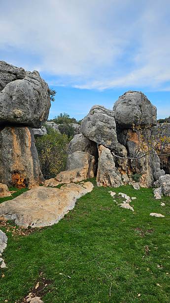 istock The harmony of the greenery and natural stone formations 2209907961