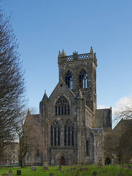 istock Paisley Abbey during summer under blue sky 2209929758