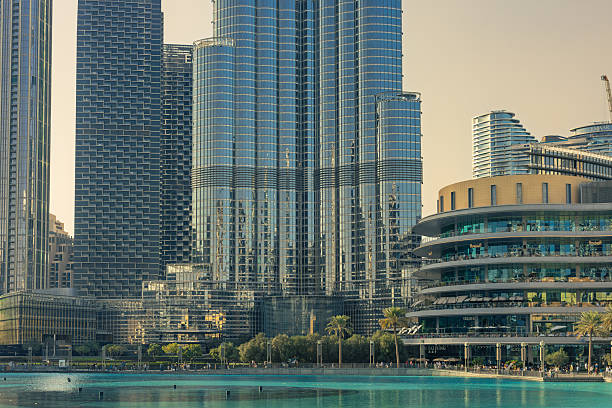 Dubai, United Arab Emirates. February 11, 2025. Iconic Burj Khalifa skyscraper on a sunny day in downtown Dubai