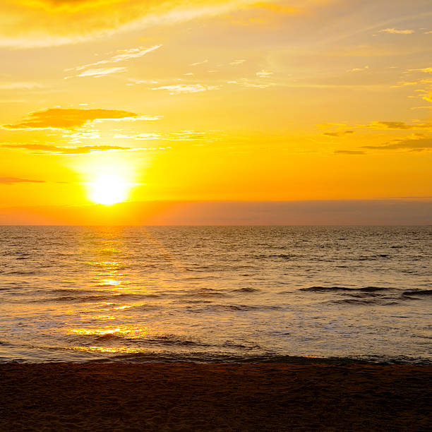 istock Sea and bright sunrise. Concept - travel. 2209943606