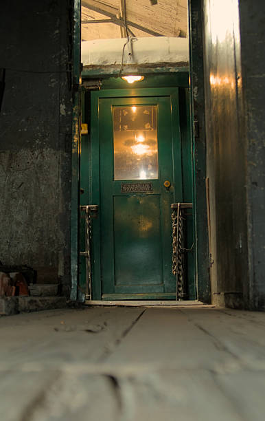 istock Door inside a wooden train car 2209945122
