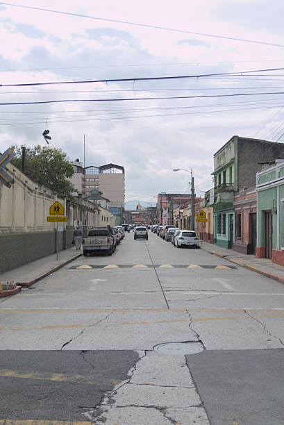 istock Paved street with old houses 2209965489
