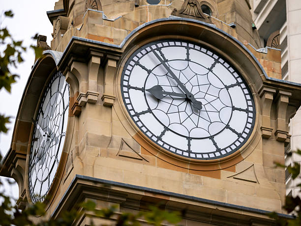 Clock tower in Central Business District, Sydney, Australia