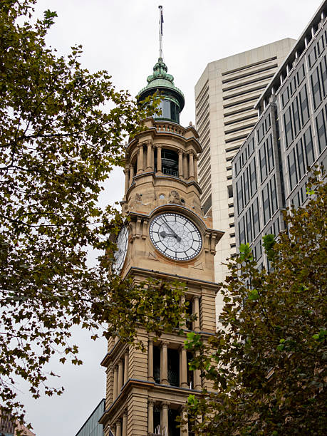 istock Clock tower in Central Business District, Sydney, Australia 2209968019