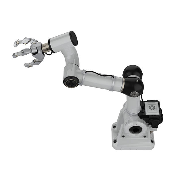 istock White ai robotic gripper arm isolated on white 2209969468