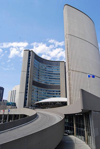 istock Toronto City Hall Against a Bright Blue Sky 2209974605