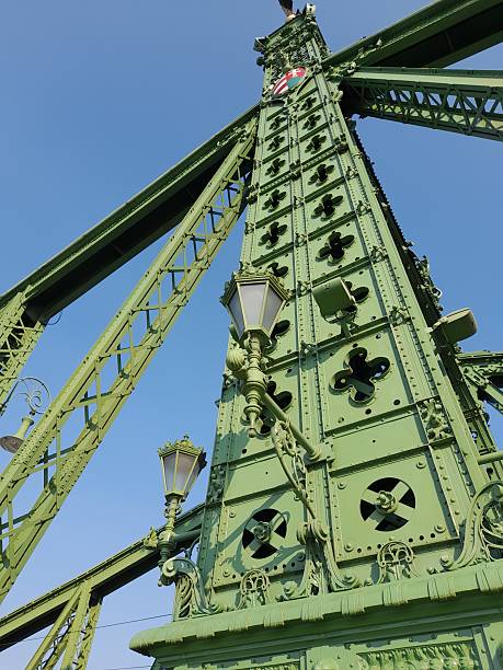 istock Freedom Bridge. Green Bridge in Budapest close-up. 2209974936