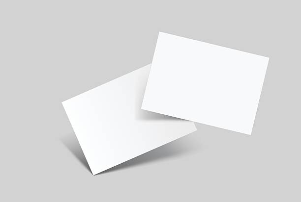 istock Realistic blank A4 format paper flyer mockup with shadow isolated. Sheet design template for presentation poster, newspaper, flyer, brochure, flier, business card, card, postcard, letter or invitation 2210000750