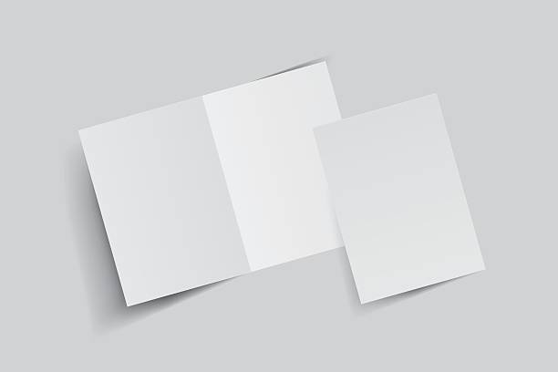istock A4 Bifold Blank Mockup, Open Leaflet template .Blank paper cover for  pamphlet, catalog, flyer, notecards, note paper, greeting card, wedding invitation, gift card, postcard, flier, brochure or letter 2210000753