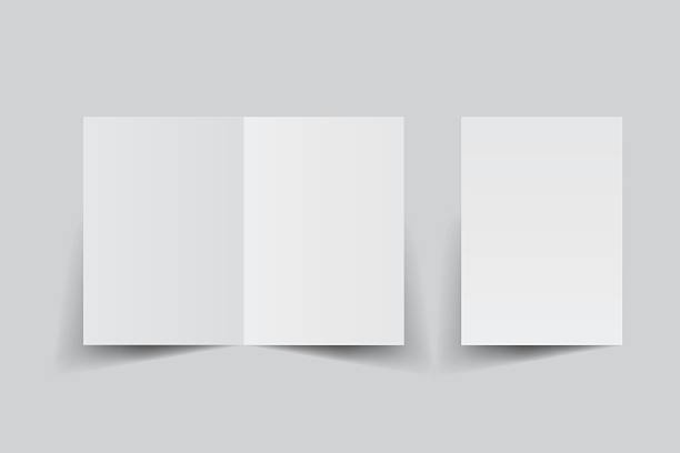 istock A4 Bifold Blank Mockup, Open Leaflet template .Blank paper cover for  pamphlet, catalog, flyer, notecards, note paper, greeting card, wedding invitation, gift card, postcard, flier, brochure or letter 2210000760