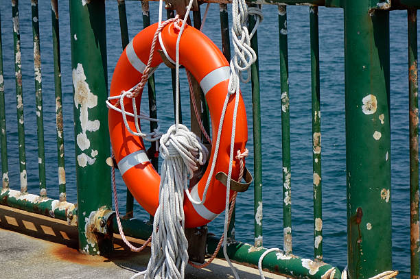 istock Rescue crew stationed on the embankment 2210008599