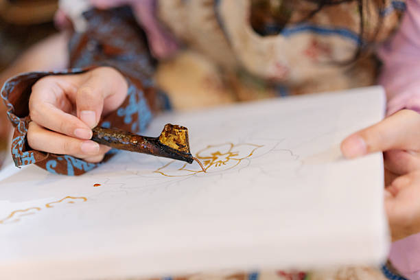 istock Close-Up of Canting Tool in Traditional Batik Making 2210009319