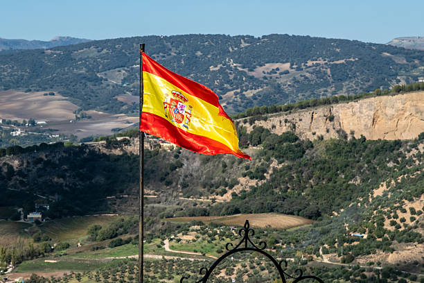 istock Spanish flag flying over Ronda 2210020984