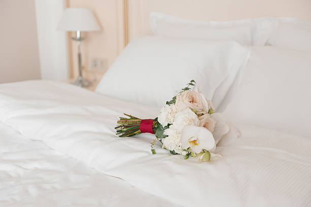istock Pastel Bouquet On White Linens 2210025185