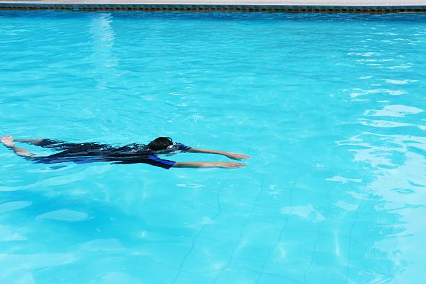 istock A young swimmer practicing in a clear blue pool, showcasing strength and endurance in sports. 2210029936