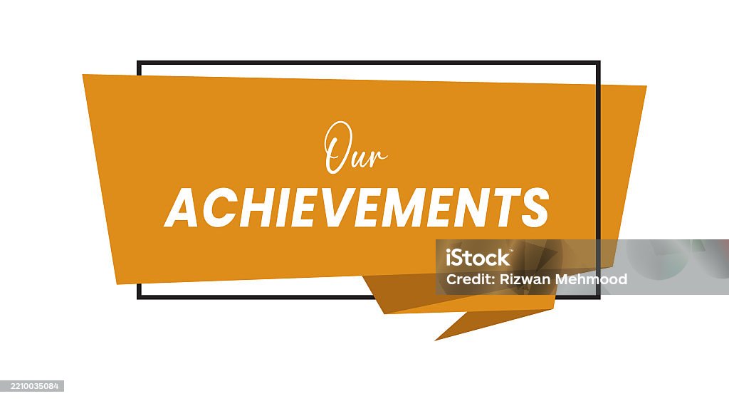 Key Achievement Sign Our Achievements Sign Label Banner Poster Vector Illustration Stock ...