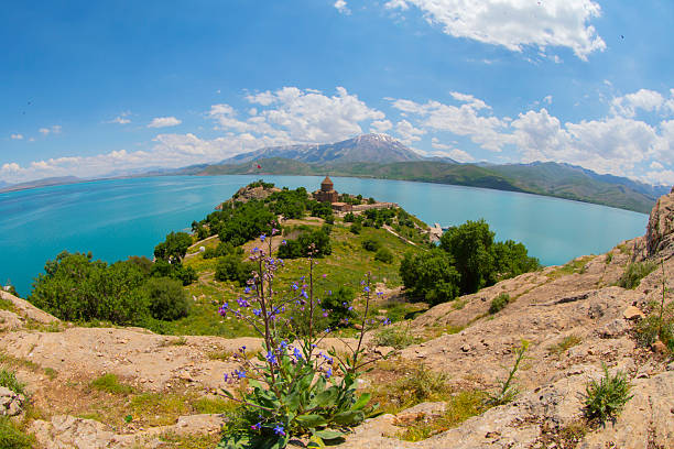 istock Akdamar Island is the second largest island in Lake Van, located between the Van and Bitlis provinces of Türkiye. 2210037779