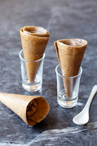 istock Homemade vegan ice cream cones 2210038059