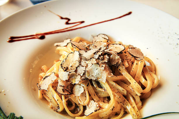 Truffle tagliatelle – exquisite Italian cuisine.