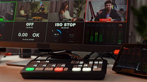 istock Professional Video Production Control Room Setup and Equipment 2210045497