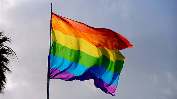 istock Rainbow flag waving in the wind representing LGBTQI+ community 2210061476