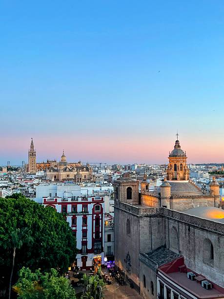 istock Seville Skyline at Dusk: Giralda and Churches 2210063463