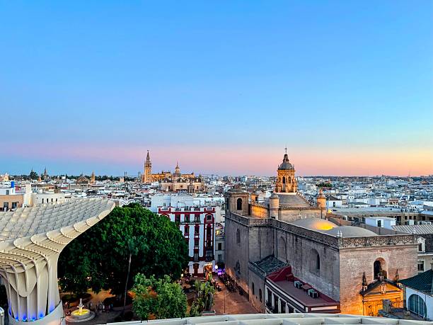 istock Seville Skyline at Twilight with Giralda 2210063630