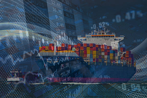 istock Transport and logistic concept, Manager and engineer checking and controlling logistic network distribution and data on tablet for logistic Import export on motorway background 2210069371