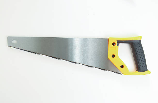 istock Hand saw for wood isolated 2210077347