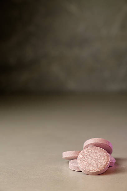 Colorful chewy candies scattered artfully on a smooth surface