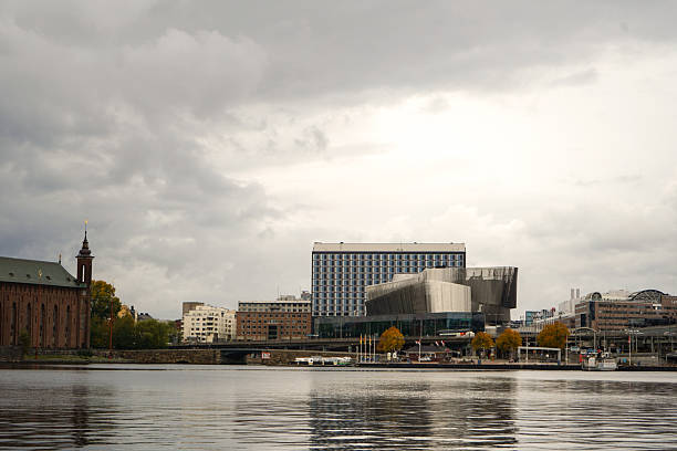istock Skyline with a big hotel building 2210086754