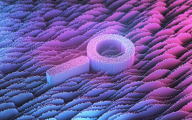 istock Futuristic Abstract Magnifying Glass Sign Icon on Abstract Blue Pink Digital Background 2210089038