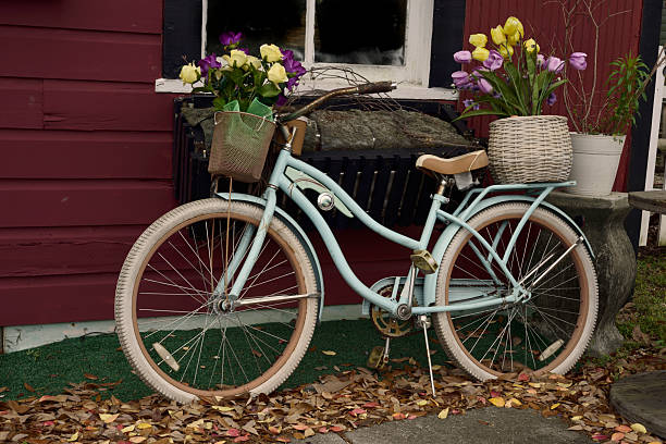 istock Vintage Bicycle Used as Decorative Display 2210091100