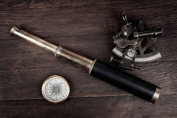 istock spyglass telescope with sextant 2210093051