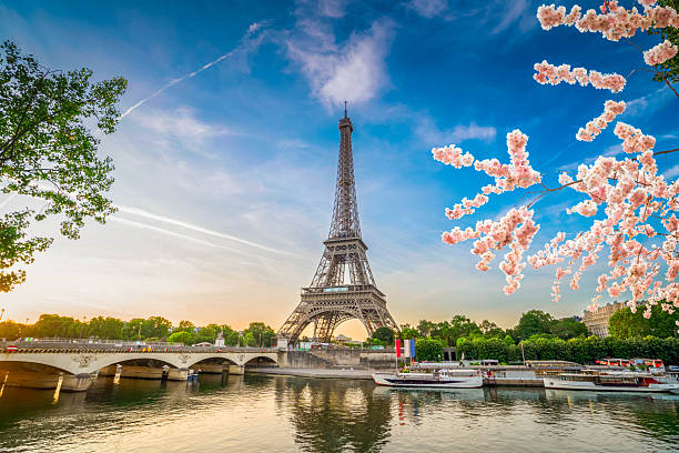 istock eiffel tour over Seine river 2210098692