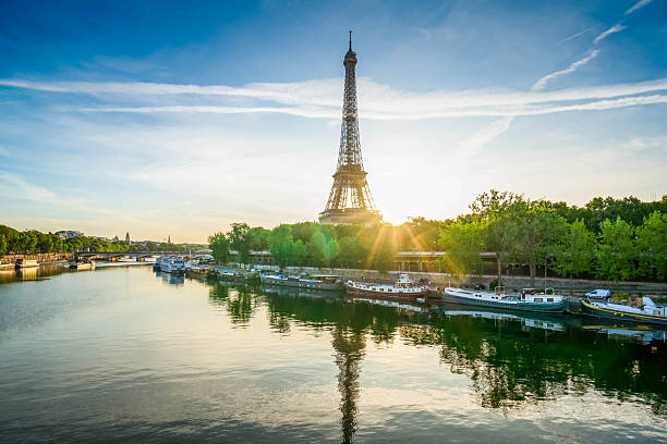 istock eiffel tour over Seine river 2210098817