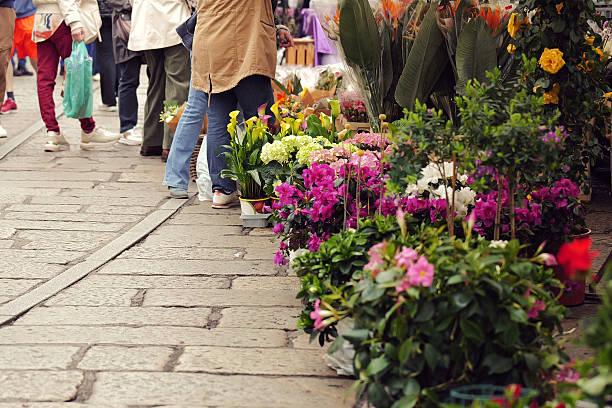 istock Flower market in Milan 2210099421