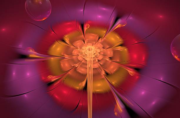 Abstract fractal image on the colorful background