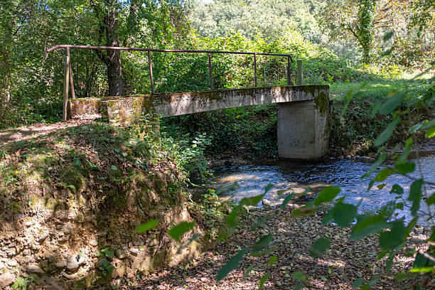 istock A small bridge and a ford on a small river 2210113991