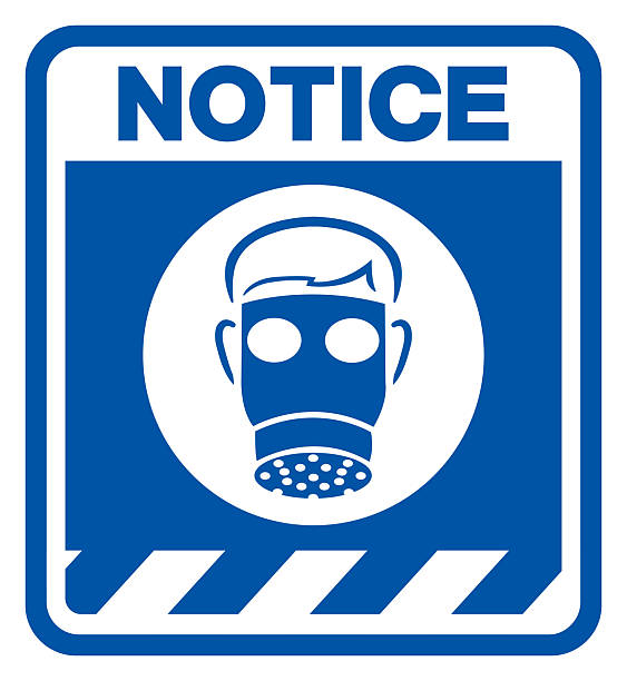 Notice Wear Full Face Symbol Sign,Vector Illustration, Isolated On White Background Label. EPS10 Notice Wear Full Face Symbol Sign,Vector Illustration, Isolated On White Background Label.EPS10 ventilator background stock illustrations