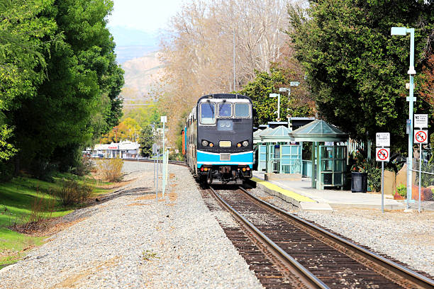 The Metrolink Commuter Train - Simi Valley Station.