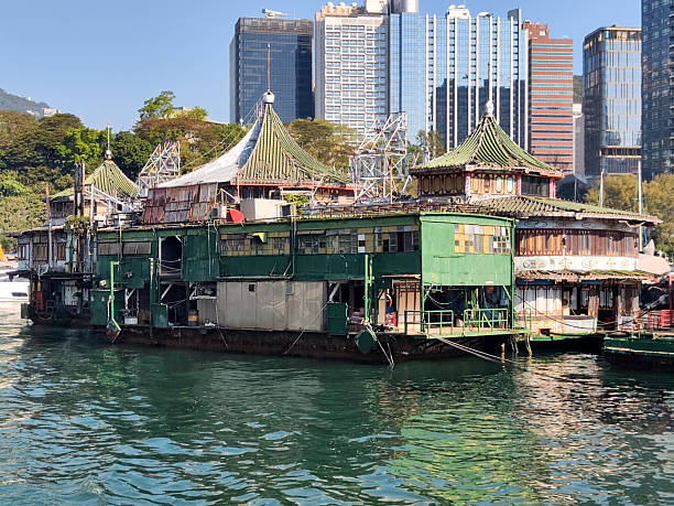 Hong Kong - November 11, 2025 : Hong Kong Water Taxi at Victoria Harbour in Hong Kong.