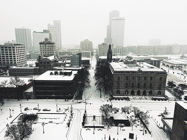 istock Downtown Little Rock Blanketed in Snow 2210143998