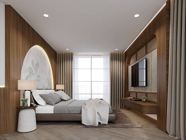 istock 3d rendering  of interior bedroom 2210144151