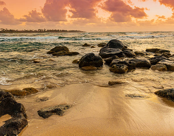 istock Cloud Filled Sunrise on Lydgate Beach at Lydgate Beach Park 2210145371