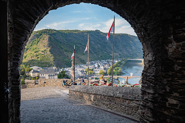 Cochem, Germany, 16.11.2024, Imperial Castle of Cochem and Moselle River at Twilight